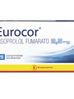 Eurocor (B) Bisoprolol 2,5 mg 35 Comprimidos recubiertos.