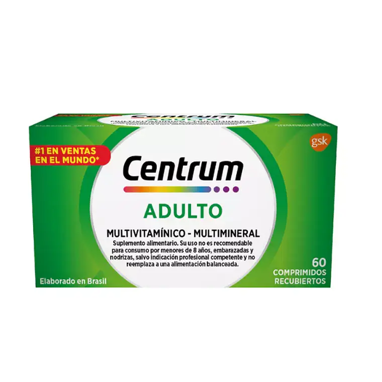 Centrum Adulto 60 Comprimidos recubiertos. 1