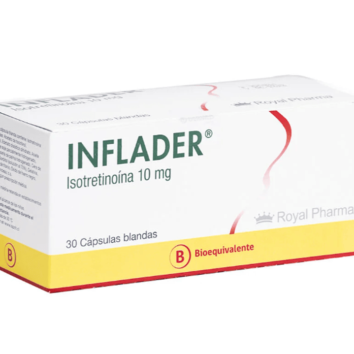 Inflader (B) Isotretinoína 10 mg 30 Cápsulas blandas. 1