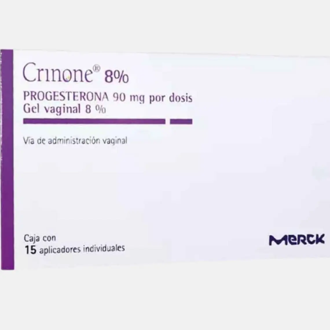 Crinone 8% Progesterona Gel Vaginal 15 Aplicaciones 1