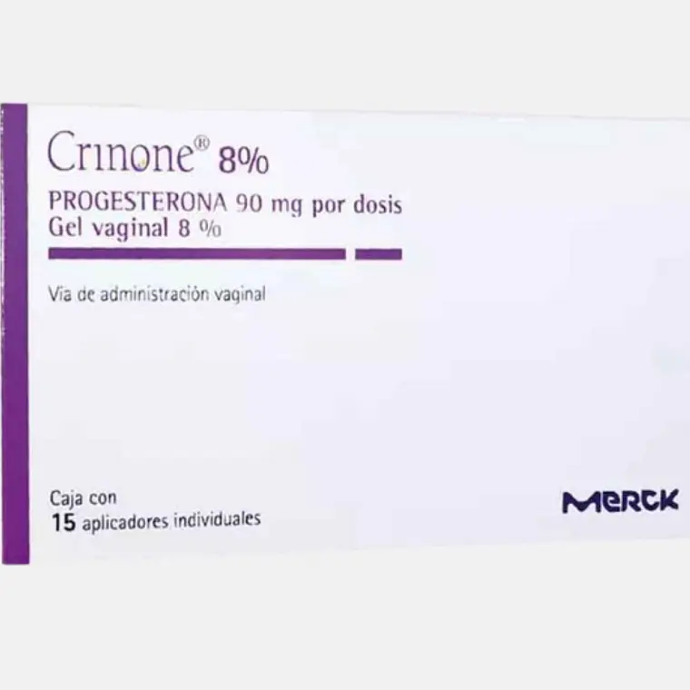 Crinone 8% Progesterona Gel Vaginal 15 Aplicaciones 1