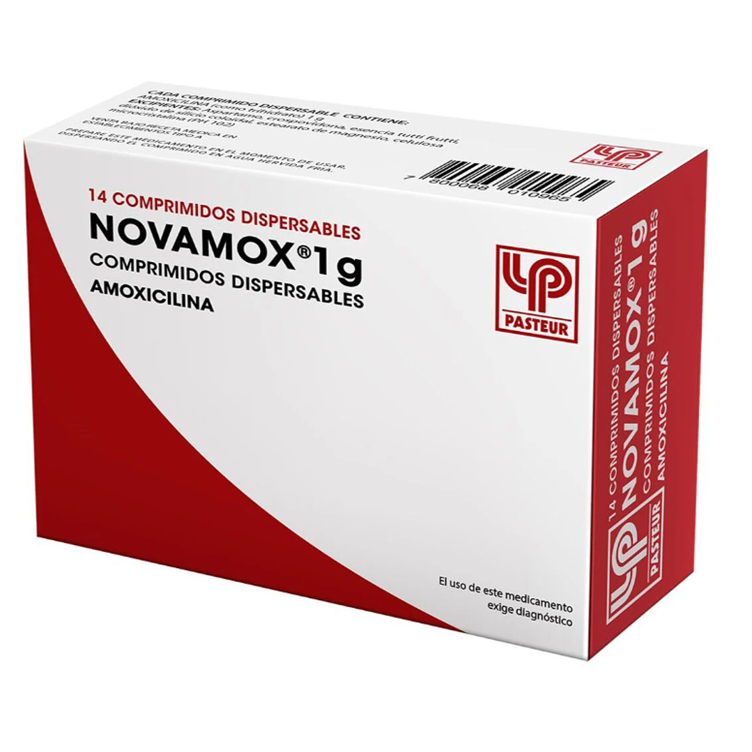Novamox (B) Amoxixilina 1 gr 14 Comprimidos. 1