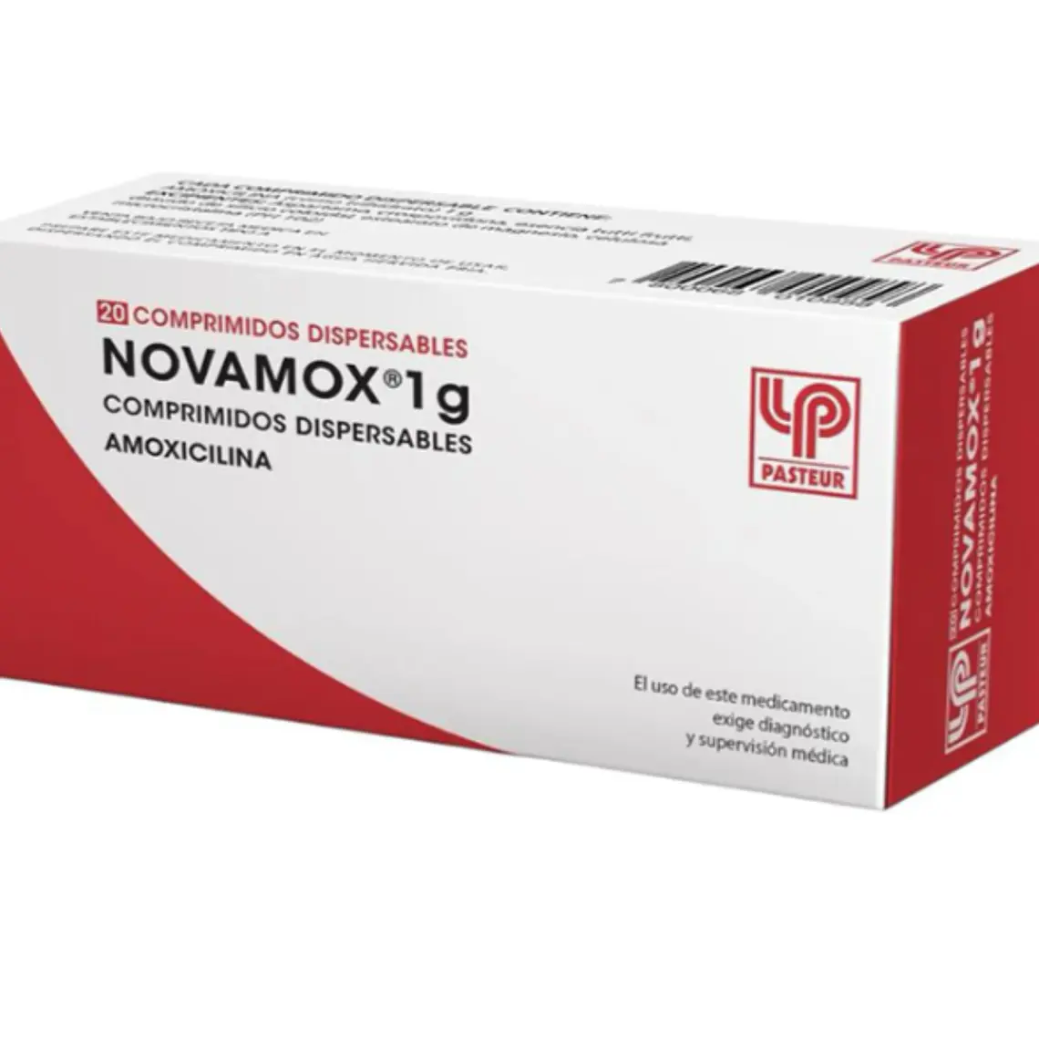 Novamox Amoxicilina 1 g 20 Comprimidos dispersables. 1