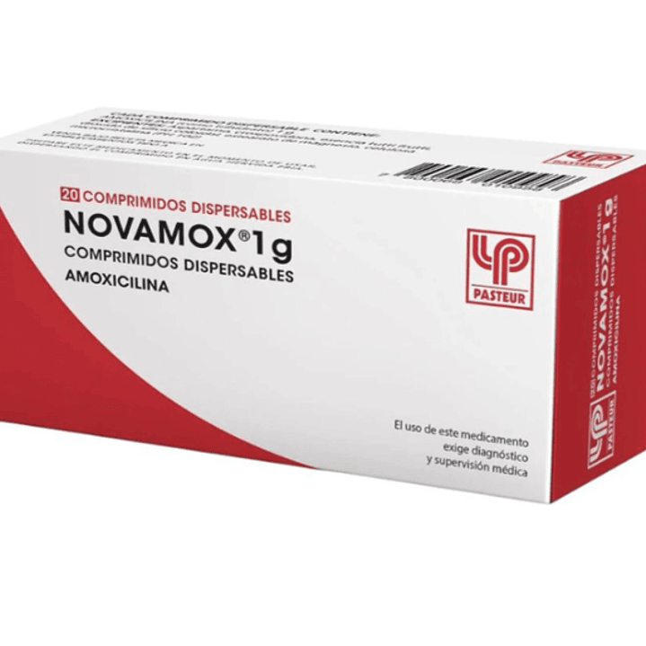 Novamox (B) Amoxicilina 1 gr 20 Comprimidos. 1