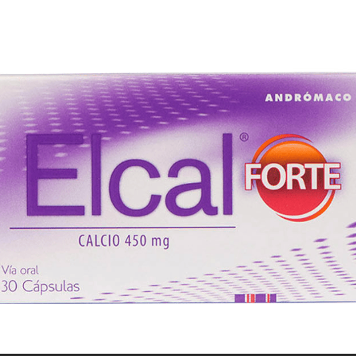 Elcal Forte 450 mg 30 Cápsulas. 1