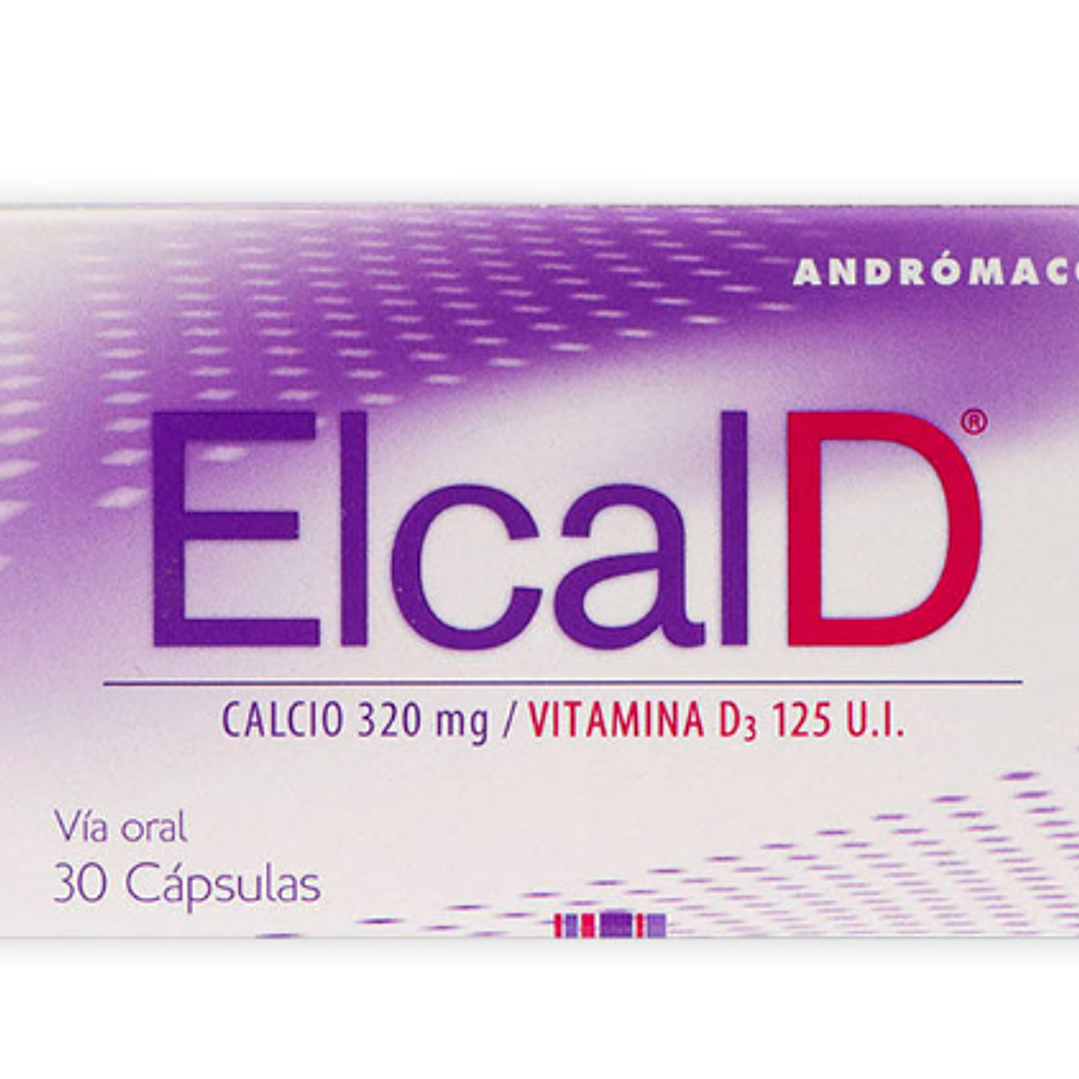 Elcal D 320 mg / 125 U.I.  30 Cápsulas. 1