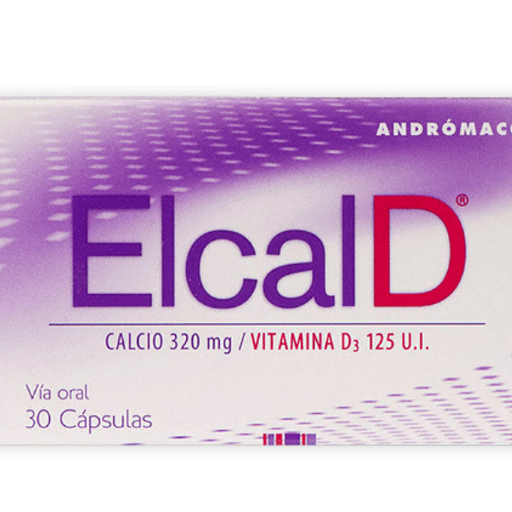 Elcal D 320 mg / 125 U.I.  30 Cápsulas. 1
