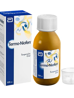 Termo Niofen Ibuprofeno, Paracetamol Suspensión oral 120 ml.