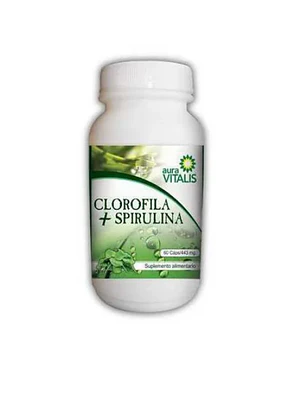 Clorofila+Spirulina 60 Cápsulas. Aura Vitalis