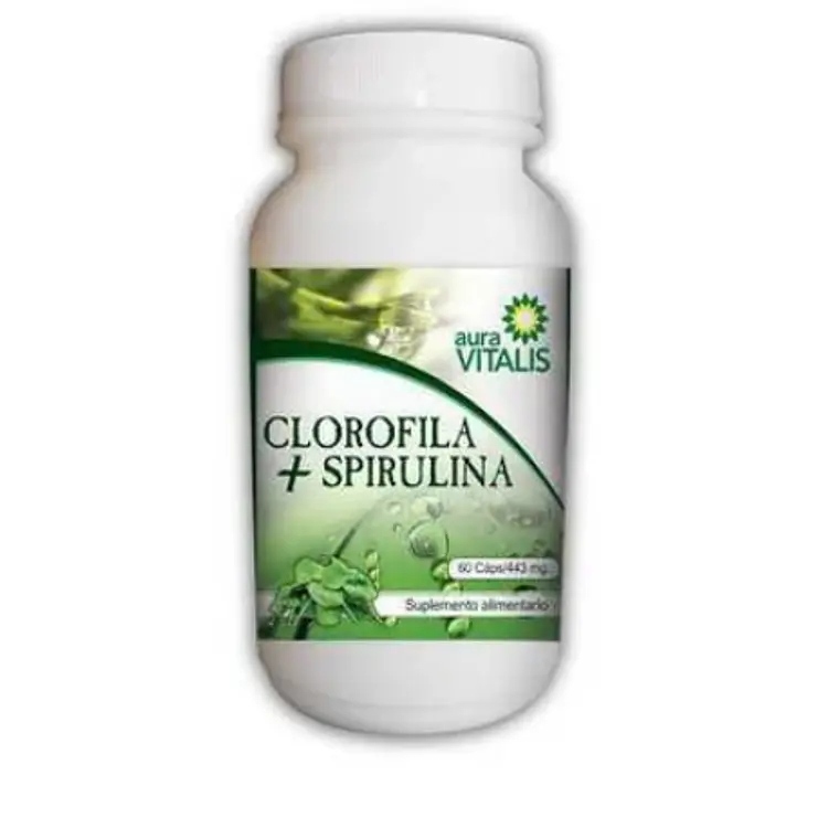 Clorofila+Spirulina 60 Cápsulas. Aura Vitalis 1
