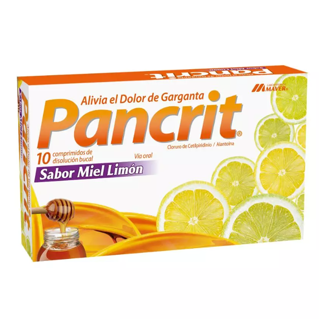 Pancrit Miel limón 10 Comprimidos. 1