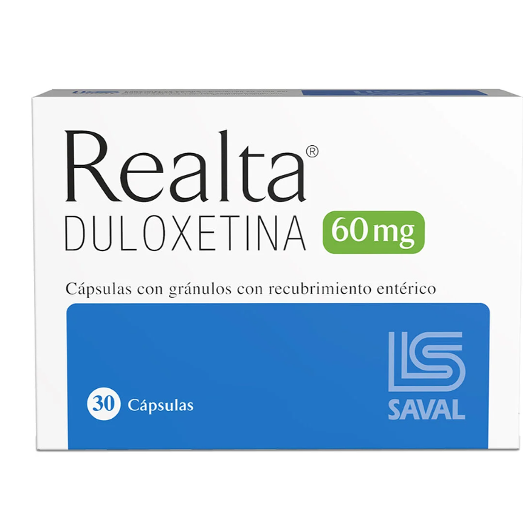 Realta Duloxetina 60 mg 30 Cápsulas. 1