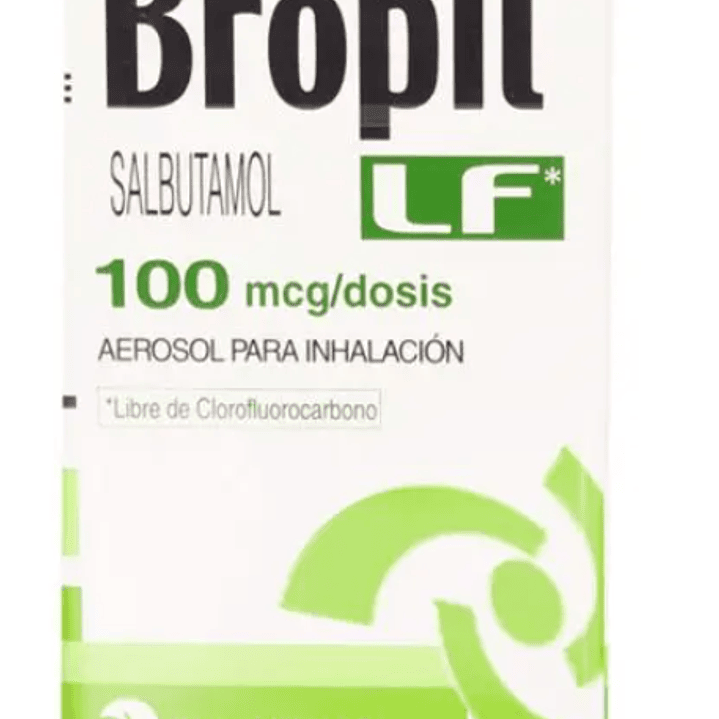 Bropil LF Salbutamol 100 mcg Inhalador 200 dosis. 1