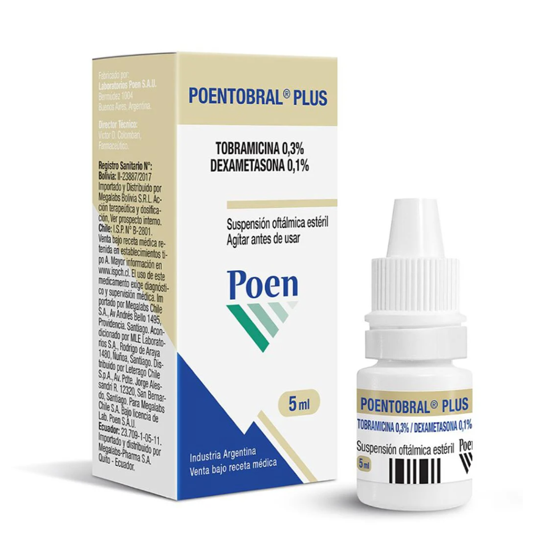 Poentobral Plus Solución oftálmica 5 ml. 1