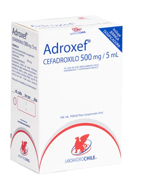 Adroxef Cefadroxilo 500 mg / 5ml Jarabe 100 ml.