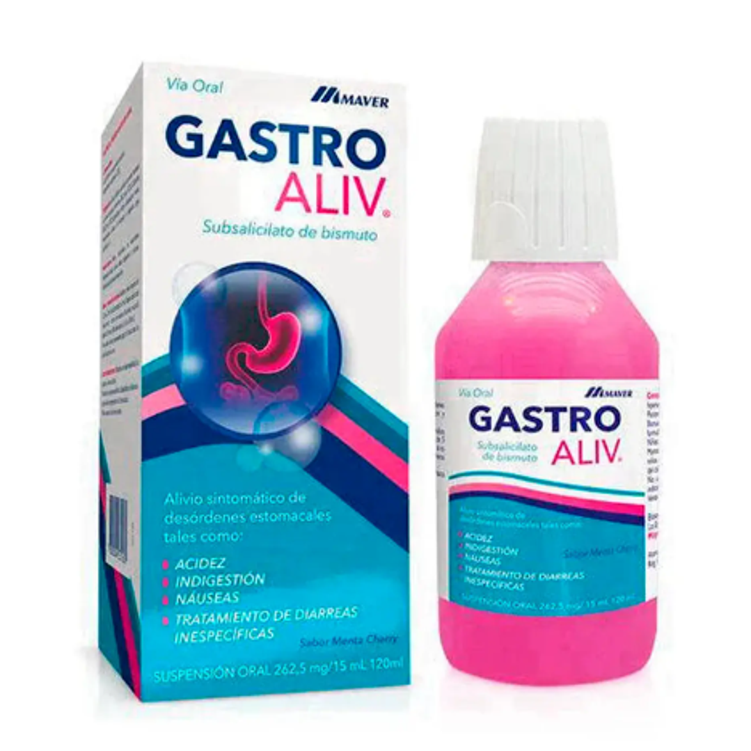 Gastro Aliv 262,5 mg / 15 ml Suspensión  oral 120 ml. 1