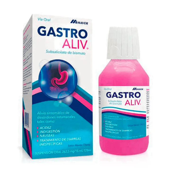 Gastro Aliv 262,5 mg / 15 ml Suspensión  oral 120 ml. 1