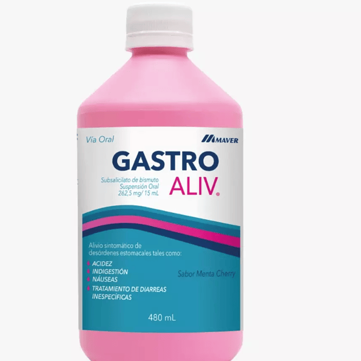 Gastro Aliv 262,5 mg / 15 ml Suspensión  oral 480 ml. 1