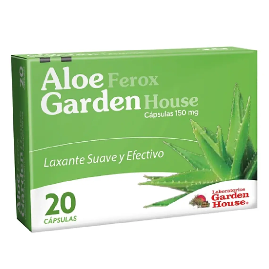 Aloe Ferox 150 mg 20 Cápsulas. Garden House 1