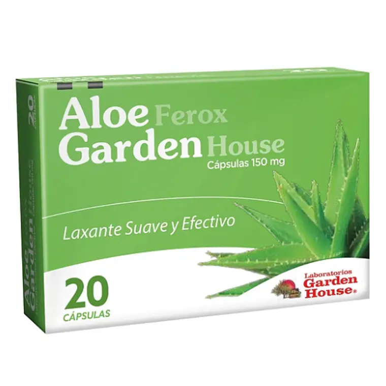 Aloe Ferox 150 mg 20 Cápsulas. Garden House 1