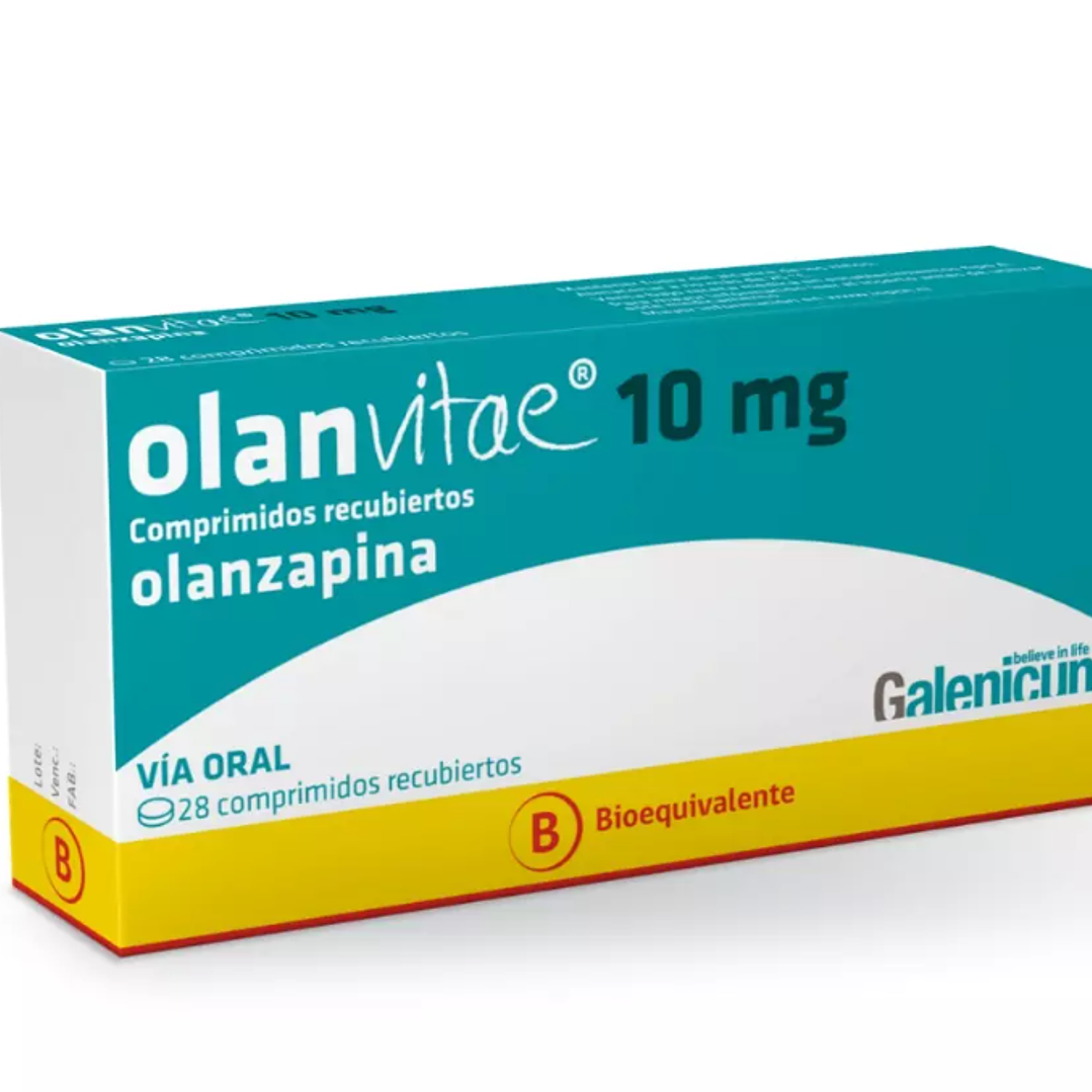 Olanvitae (B) Olanzapina 10 mg 28 Comprimidos recubiertos. 1