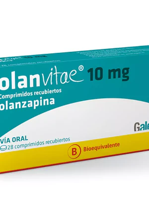 Olanvitae (B) Olanzapina 10 mg 28 Comprimidos recubiertos.