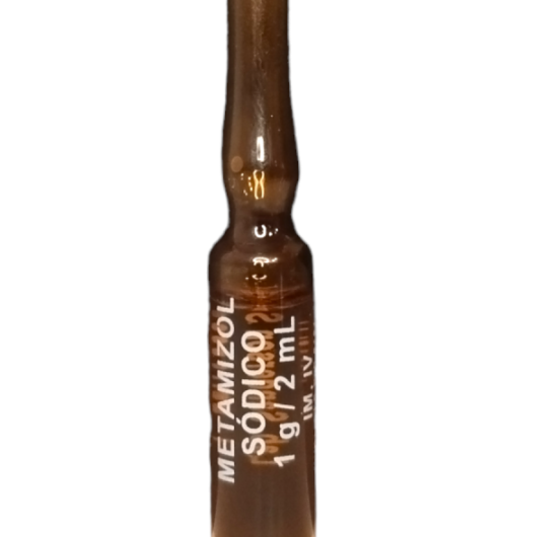 Metamizol Sódico 100 ampollas de 1 g / 2 ml.  1