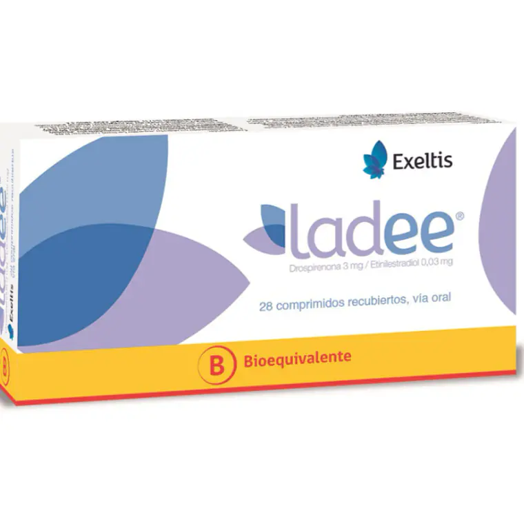 Ladee (B) Drospirenona Etinilestradiol 28 Comprimidos recubiertos. 1
