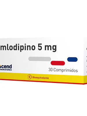 Amlodipino (B) 5 mg 30 Comprimidos.