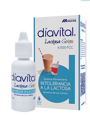 Diavital Lactasa Gotas 4500 FCC 15 ml.
