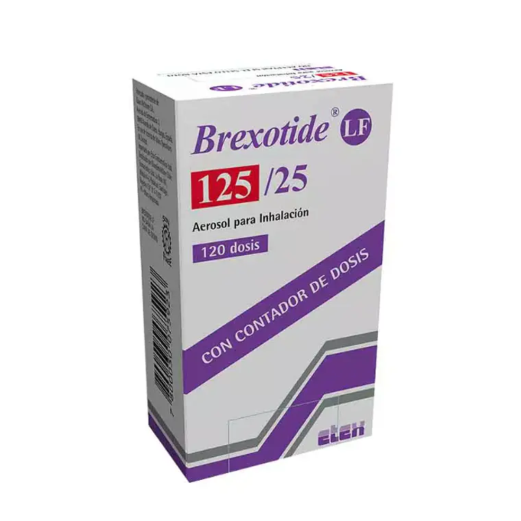 Brexotide LF Fluticasona, Salmeterol 125/25  mcg Inhalador 120 Dosis. 1