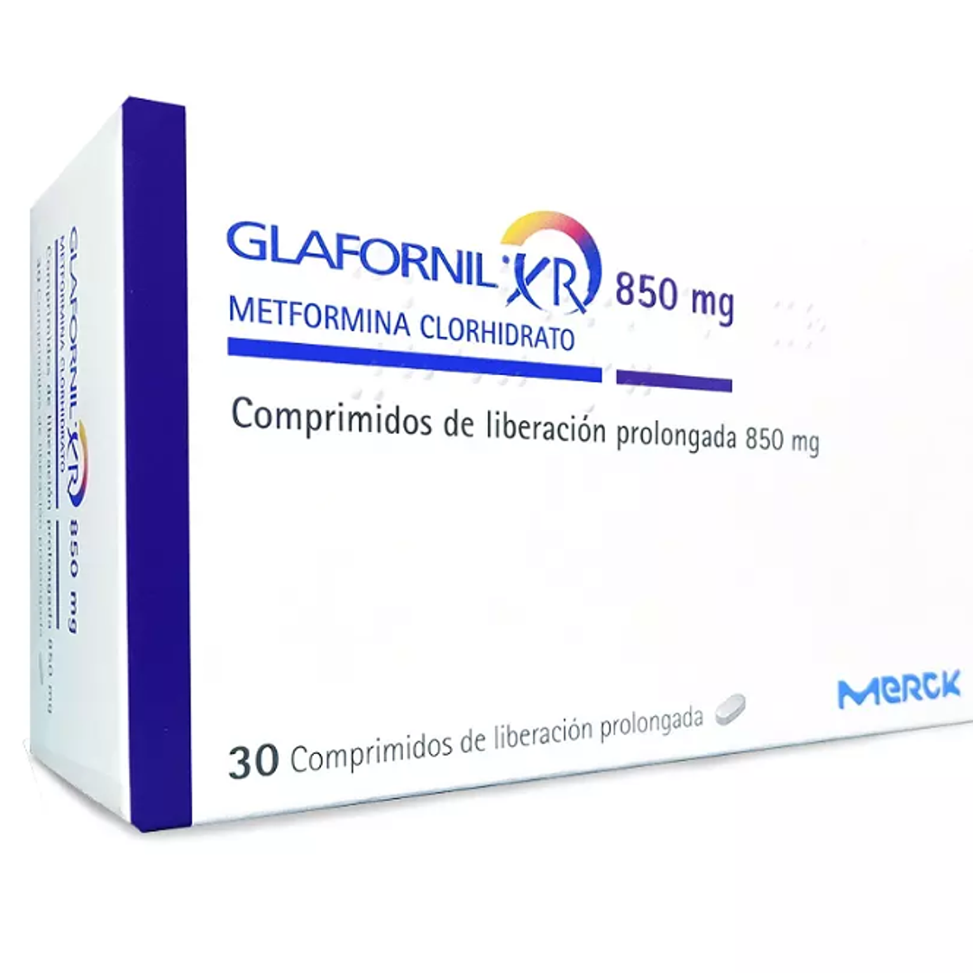 Glafornil XR 850 mg 30 Comprimidos de liberación prolongada. 1