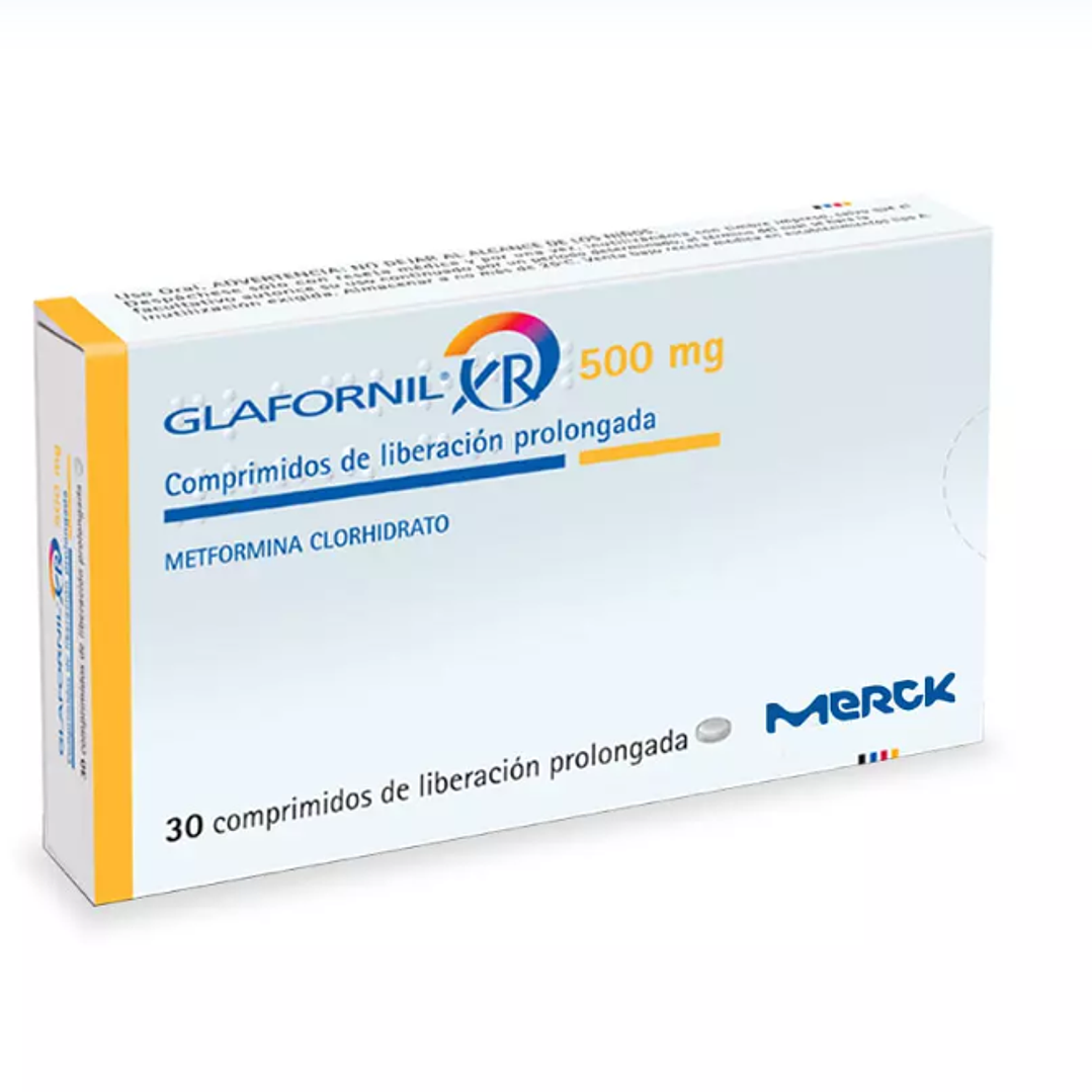 Glafornil XR 500 mg 30 Comprimidos de liberación prolongada. 1