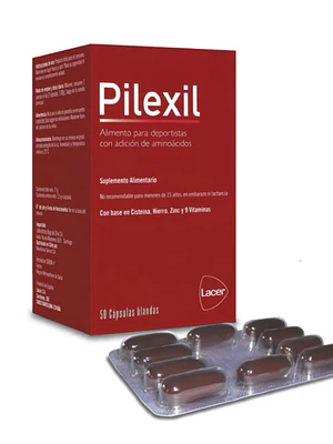 Pilexil Alimento para deportistas 50 Cápsulas.