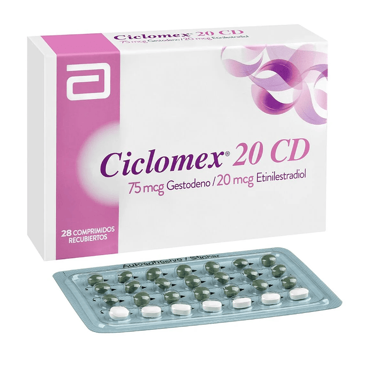 Ciclomex-20 CD 75 mcg 20 mcg 28 Comprimidos. 1