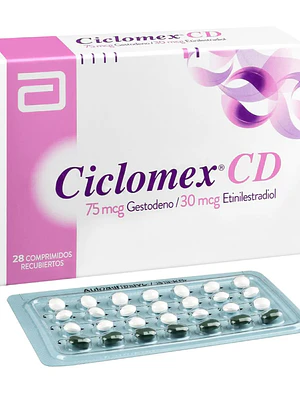Ciclomex CD Etinilestradiol, Gestodeno 28 Comprimidos.