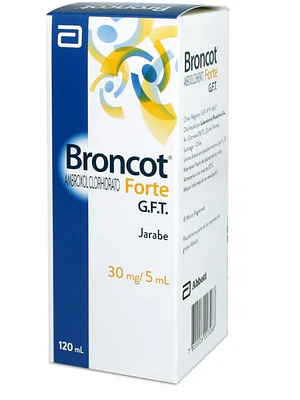 Broncot Forte G.F.T. Ambroxol 30 mg / 5 ml Jarabe 120 ml.