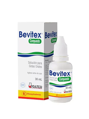 Bevitex Compuesto (B) Metamizol, Pargeverina  Gotas 30 ml.