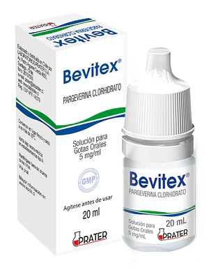 Bevitex Pargeverina 5 mg/ml Gotas 20 ml.