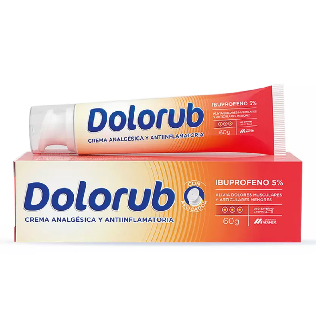 Dolorub 5 % Crema analgésica antinflamatoria 60 gramos. 1