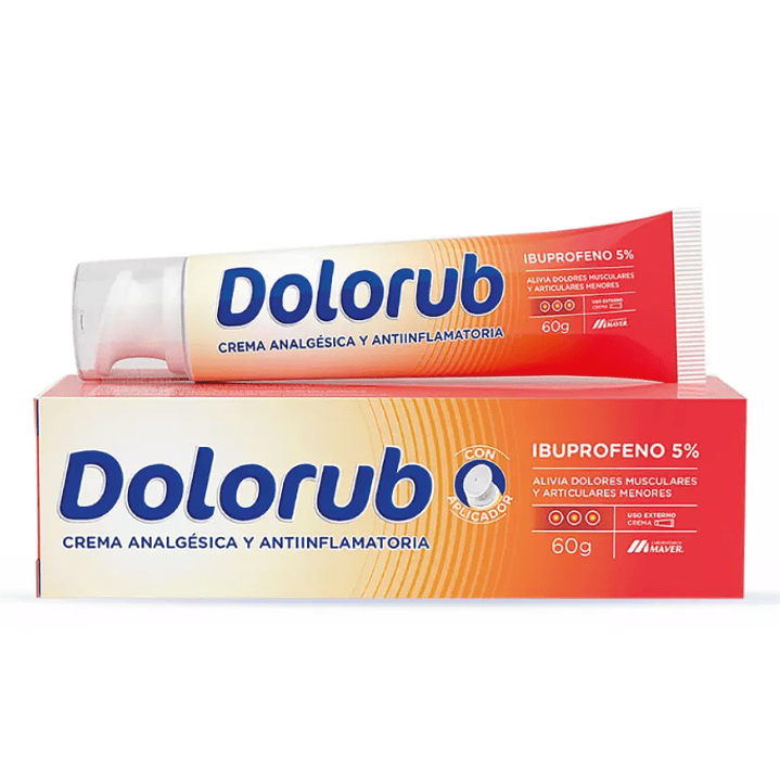 Dolorub 5 % Crema analgésica antinflamatoria 60 gramos. 1