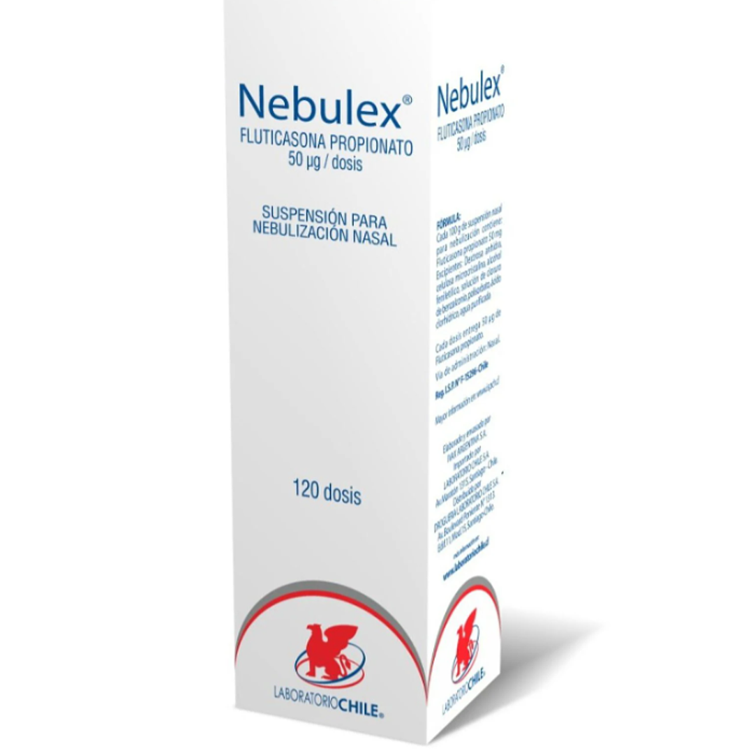 Nebulex Fluticasona 50 mcg Solución nasal 120 Dosis. 1