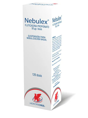 Nebulex Fluticasona 50 mcg Solución nasal 120 Dosis.