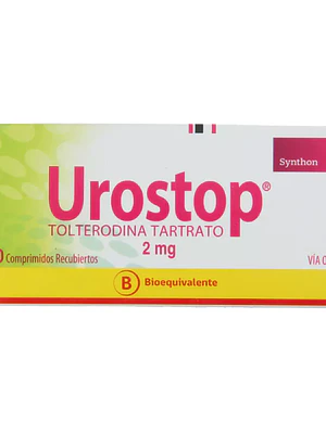 Urostop (B) Tolterodina 2 mg 30 Comprimidos recubiertos.