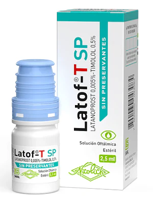 Latof T SP Timolol, Latanoprost Solución oftálmica 2,5 ml.