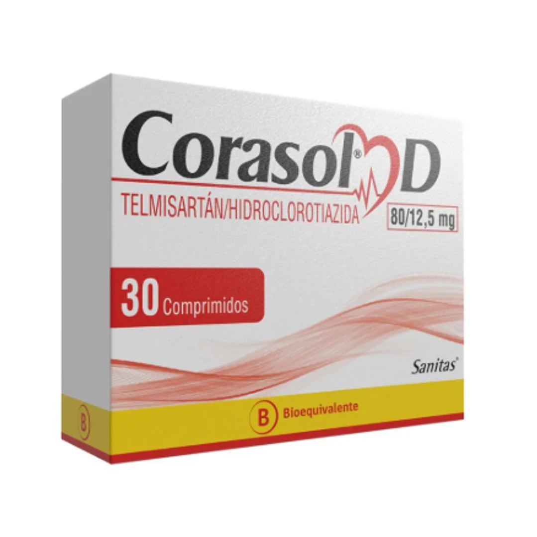 Corasol D 80/12,5 mg 30 Comprimidos. 1