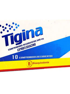 Tigina (B) Ciprofloxacina 500 mg 10 Comprimidos.