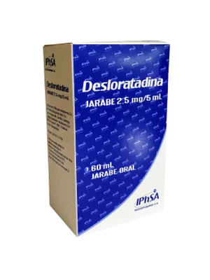 Desloratadina 2,5 mg  / 5 ml Jarabe 60 ml.