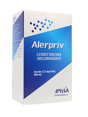 Alerpriv Levocetirizina 2,5 mg / 5 ml Jarabe 100 ml.