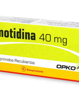 Famotidina (B) 40 mg 10 Comprimidos recubiertos. Opko 